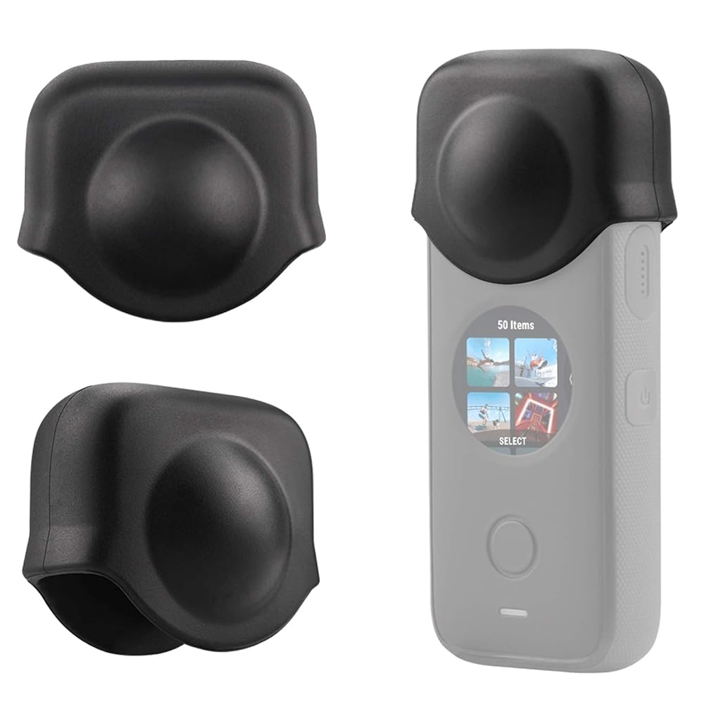 ZIBUYU® Insta360 One x2 Camera Lens Cover for Insta360 One x2 Camera Accessories Silicone Lens Protective Guard Cap Dust Proof Anti-Scratch ZIBUYU® Insta360 One x2 Camera Lens Cover for Insta360 One x2 Camera Accessories Silicone Lens Protective Guard Cap Dust Proof Anti-Scratch